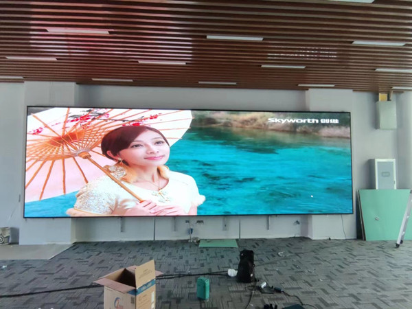 林口P1.53led小间距屏安装案例